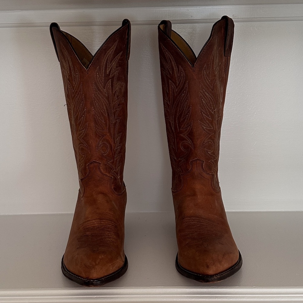 Justin Western Men's Boots 9-1/2 D Chestnut brown